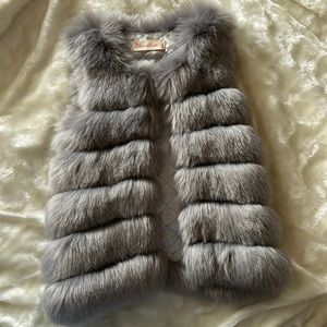 Fashion fur vest jacket for toddler girl 2-5 years old